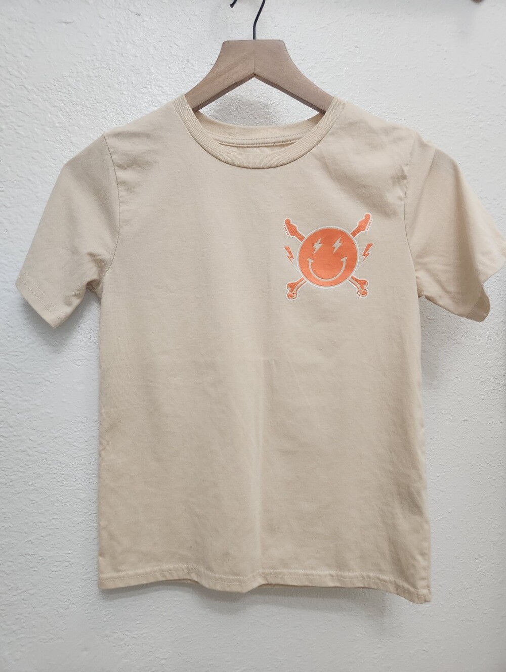 Boys Beige Graphic Tee 10/12